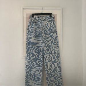 pattern jeans